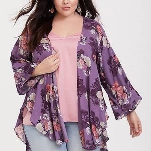 Torrid purple kimono